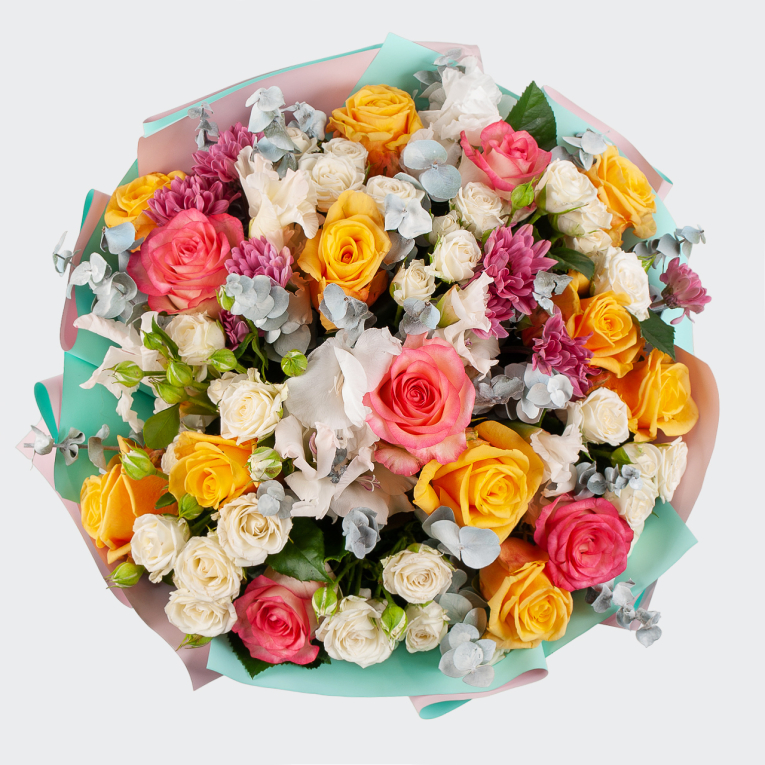 Букет Разноцветная любовь