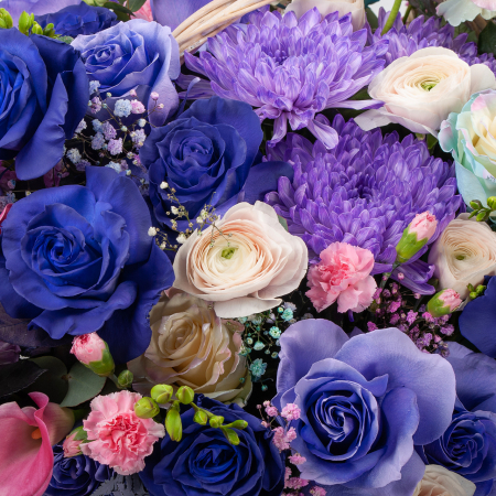 Букет в корзине Песня неба