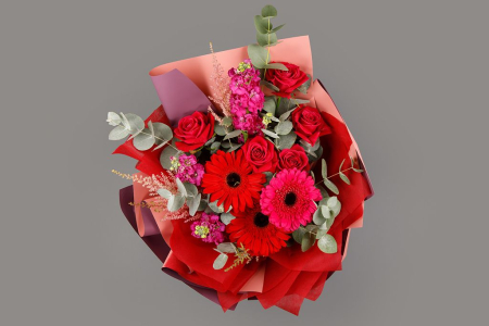 Букет Малиновый закат