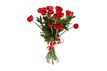 Букет из 15 ранункулюсов Красная Шапочка