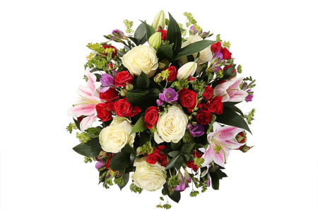 Букет с лилиями Дорога любви