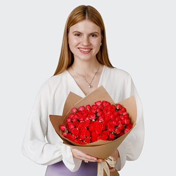 Букет 19 роз Городская романтика