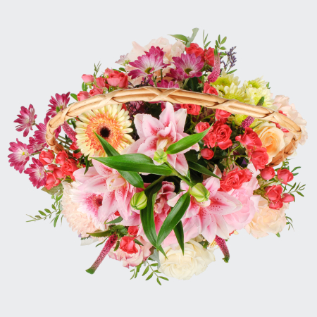 Букет в корзине Лето в разгаре