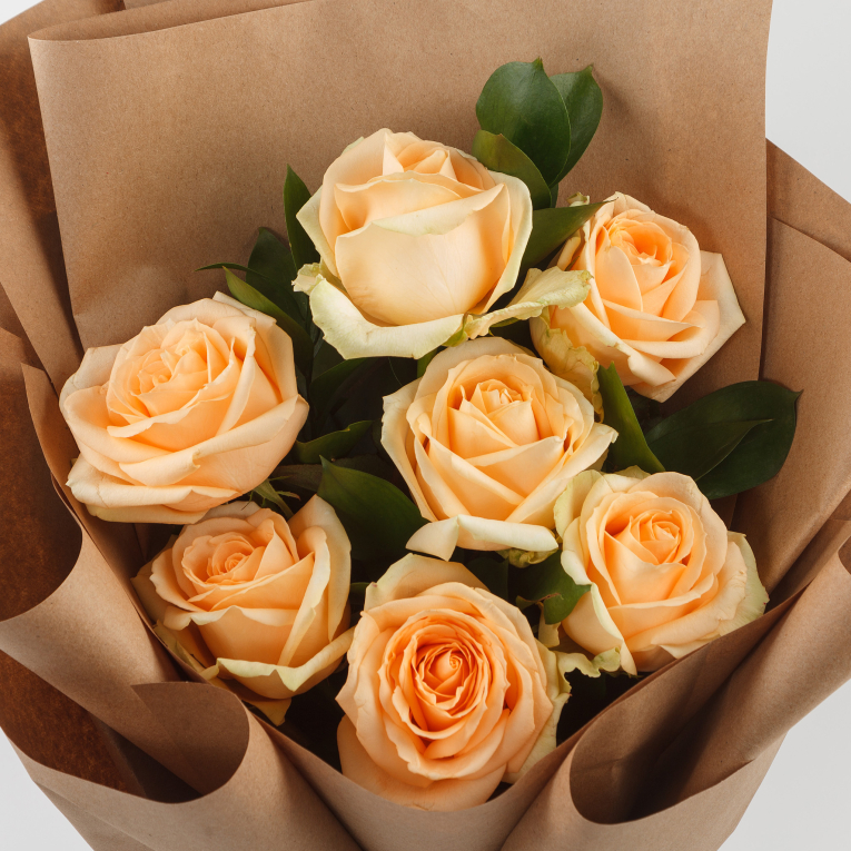 Букет роз Кремовая мечта