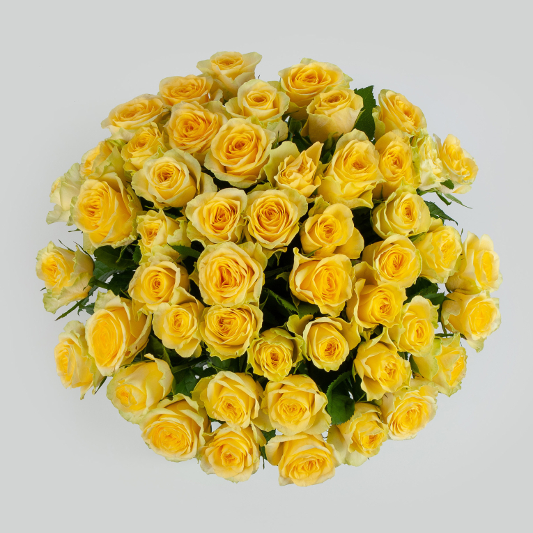 Букет Ламбада (51 желтая роза)