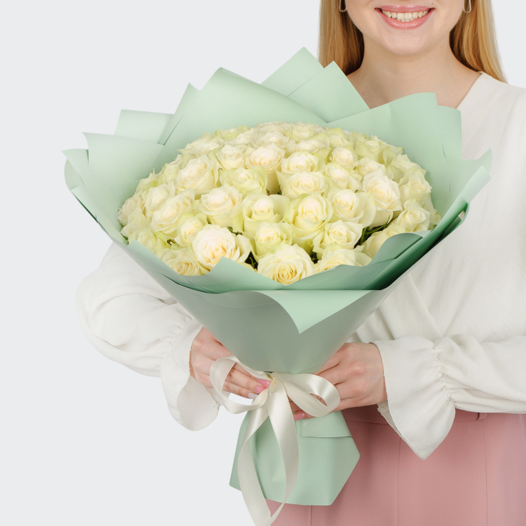 Букет из 51 розы Ветер Тосканы