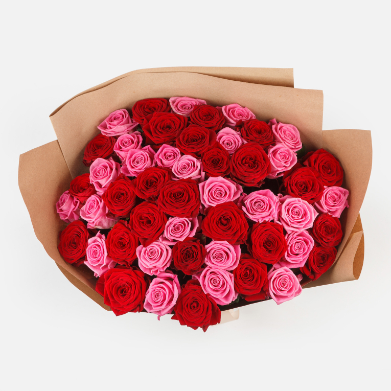 Букет 51 роза Старинные розы