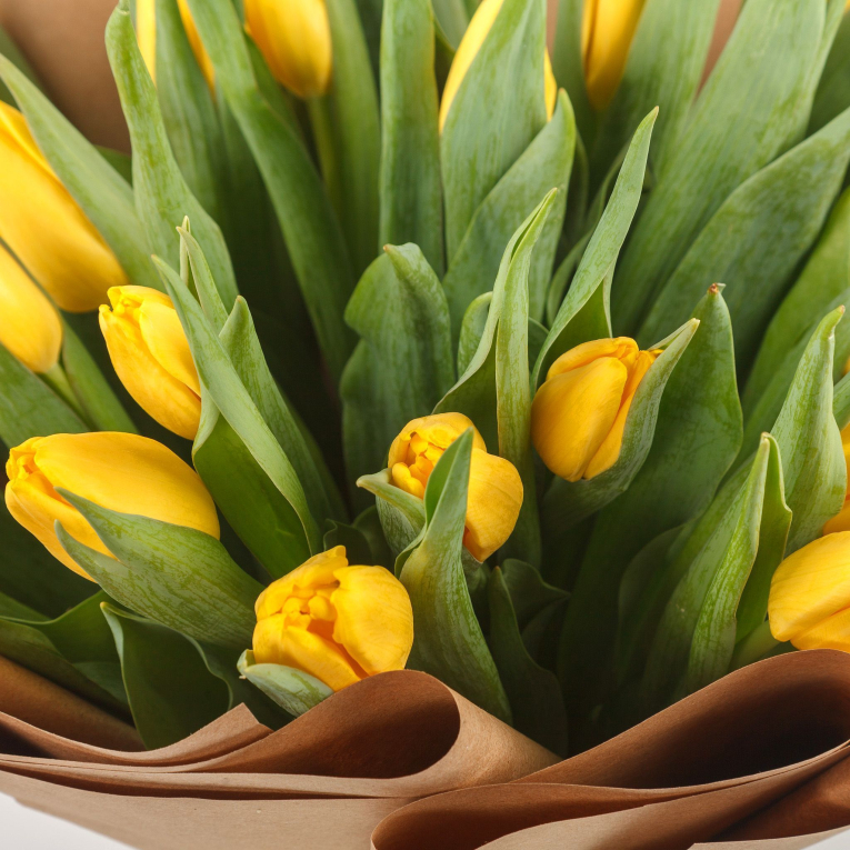 Букет тюльпанов Милая девочка (крафт)