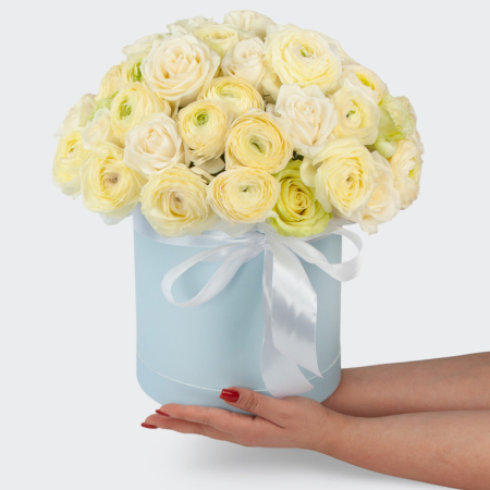 Букет в коробке Небесный город