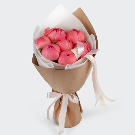 Букет из пионов Радостные вести