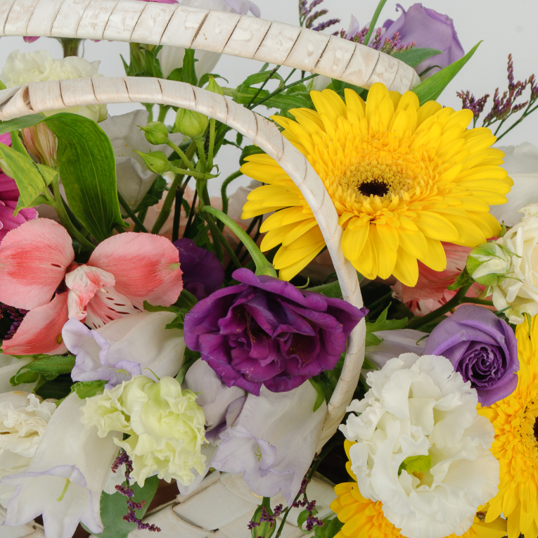 Букет в корзине Теплое утро