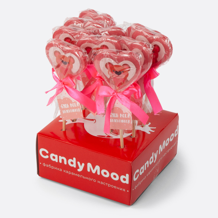 Леденец на палочке «Будь моей валентинкой»