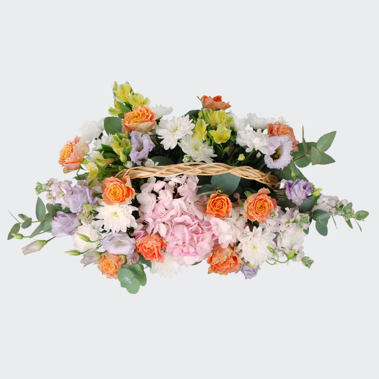 Букет в корзине Пена облаков