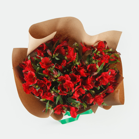 Букет альстромерий Алые фонари