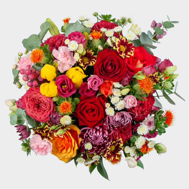 Композиция в кашпо Летнее многоцветье