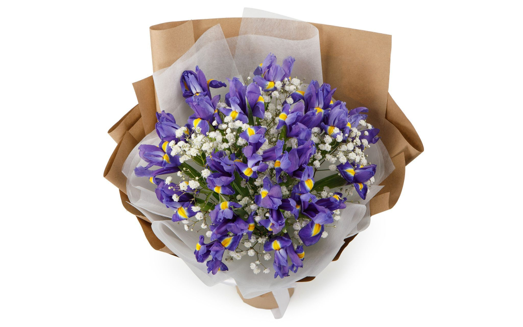 Букет с ирисами Летняя пора (макси)