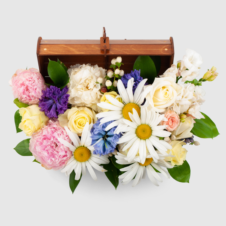 Композиция в кашпо Лики лета