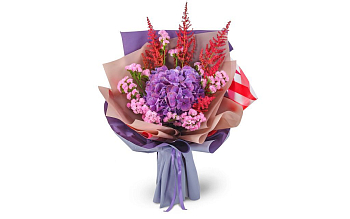 Букет с гортензией Озерная страна