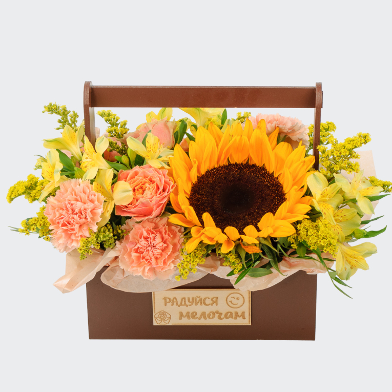 Букет в ящике Первая звезда