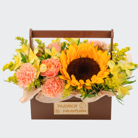 Букет в ящике Первая звезда