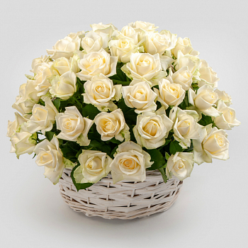 Букет в корзине Мелодия любви (51 роза)