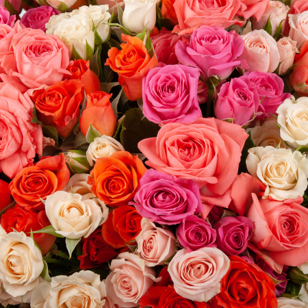 Букет в зеленой коробке Чудное мгновение (51 роза)