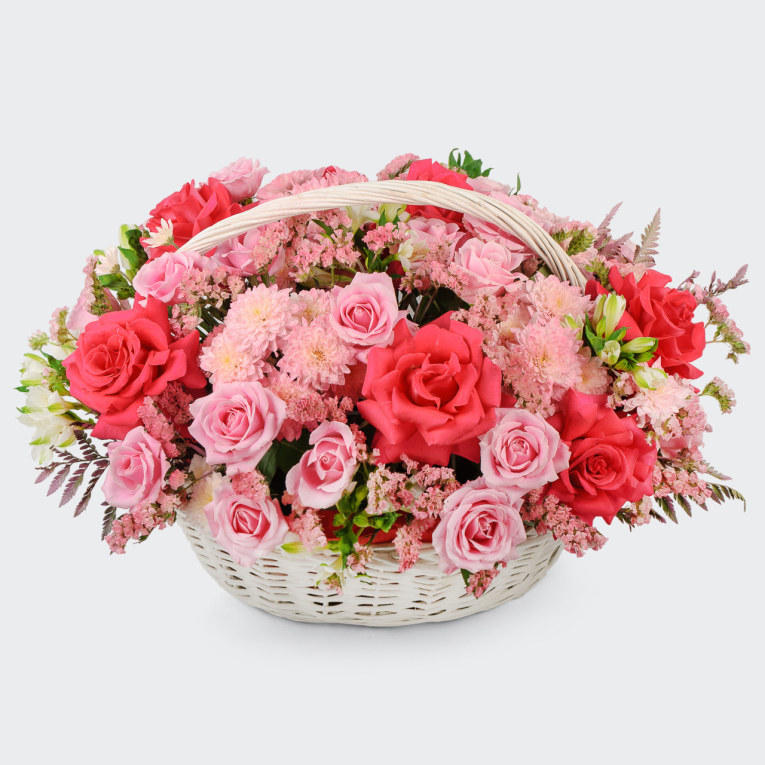 Букет в корзине Мечтаю о тебе