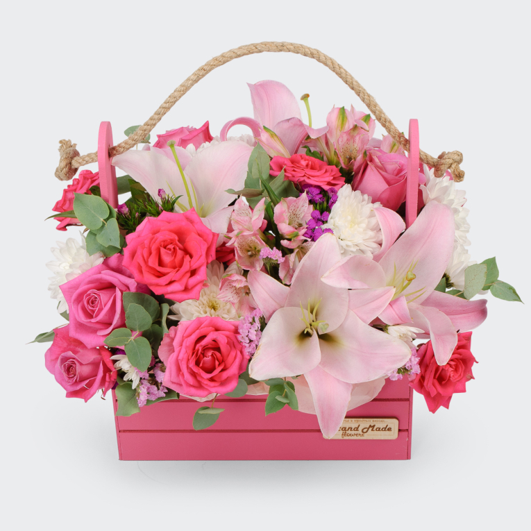 Букет в кашпо Лучшие мгновения