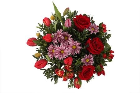 Букет Мадрид в шляпной коробке