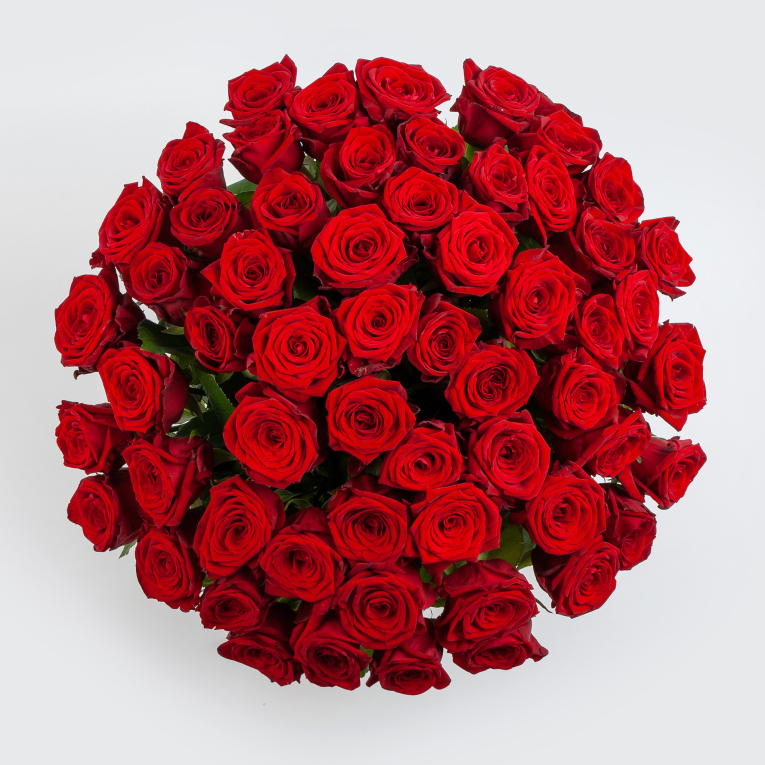 Букет из 51 красной розы Ред Наоми (40 см)