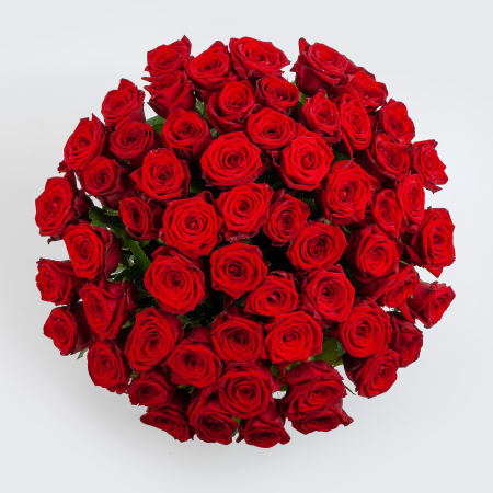 Букет из 51 красной розы Ред Наоми (40 см)