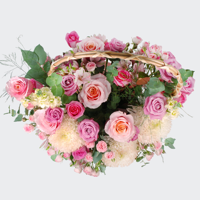 Букет в корзине Возле дома твоего