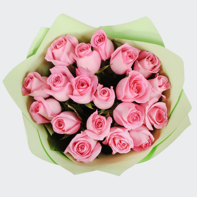 Букет из 19 роз Сердце ангела