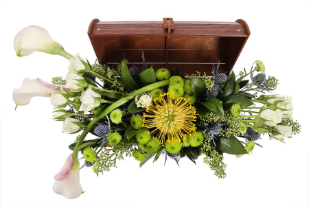 Букет Сокровище морских глубин в кашпо