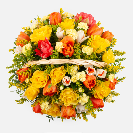 Букет в корзине Свет солнца