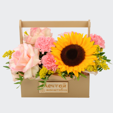 Букет в ящике Сладка парочка