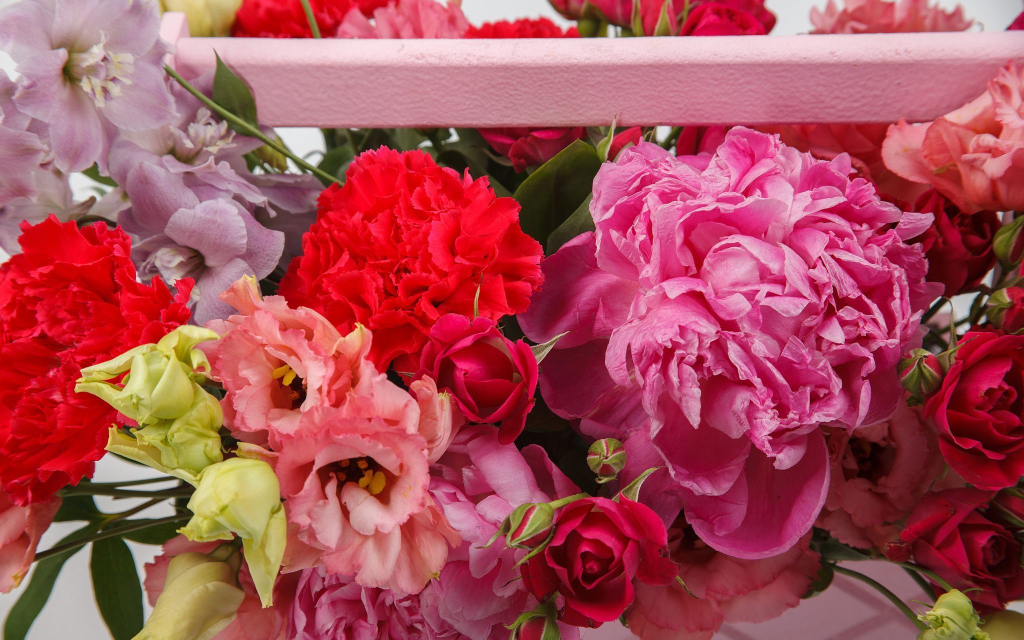 Букет в кашпо Влюбленная леди