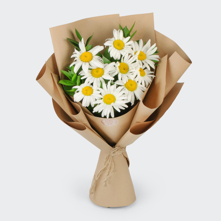 Букет ромашек Полевой цвет (9 шт)