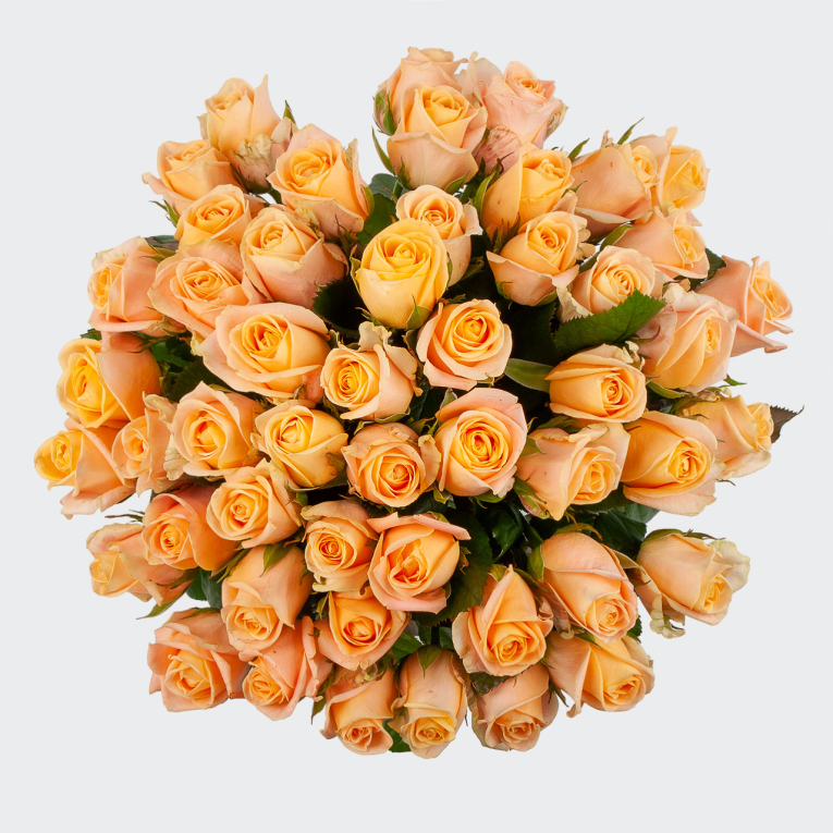 Букет 51 роза Лучи рассвета