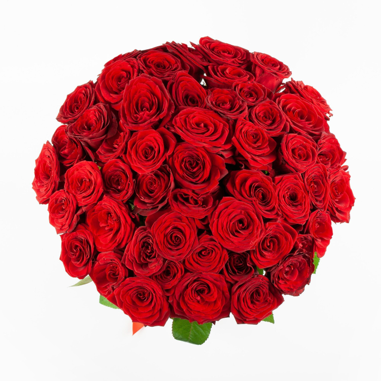 Букет из 51 розы Красная буква