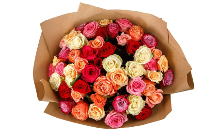 Букет из 51 розы Аморе мио