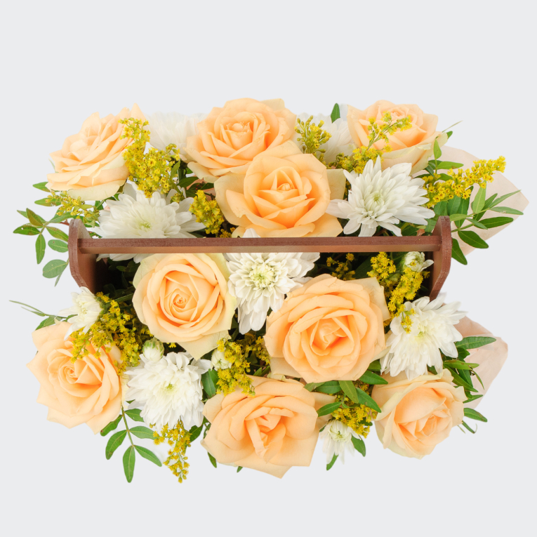 Букет в ящике Нежность