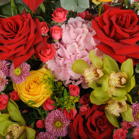 Букет в коробке Зигзаг удачи