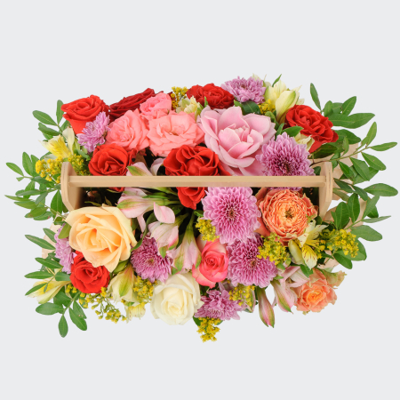 Букет в ящике Вокруг света