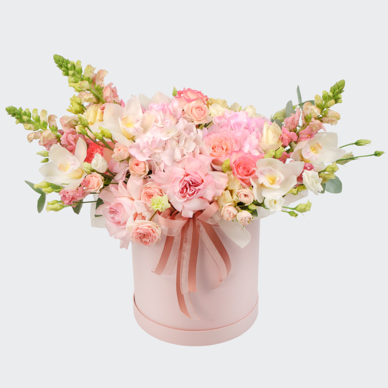 Букет в коробке Юность