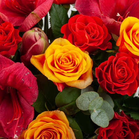 Букет в корзине Взаимные чувства