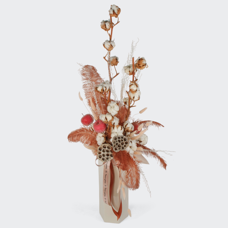 Цветы в вазе Белая волна