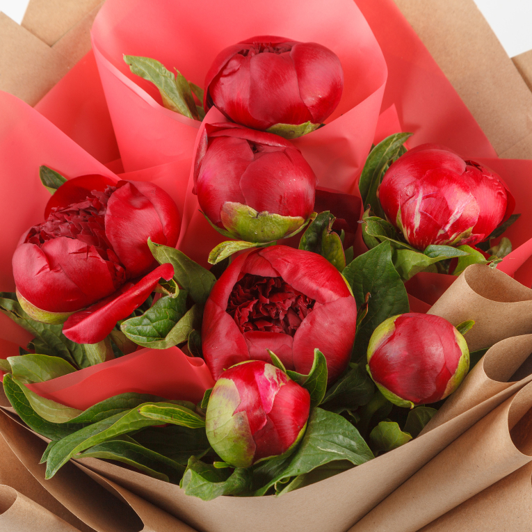 Букет из 7 пионов Дивный час