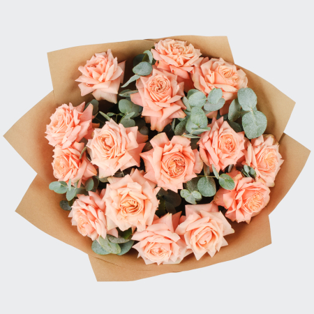 Букет из 15 роз Дыхание нежности