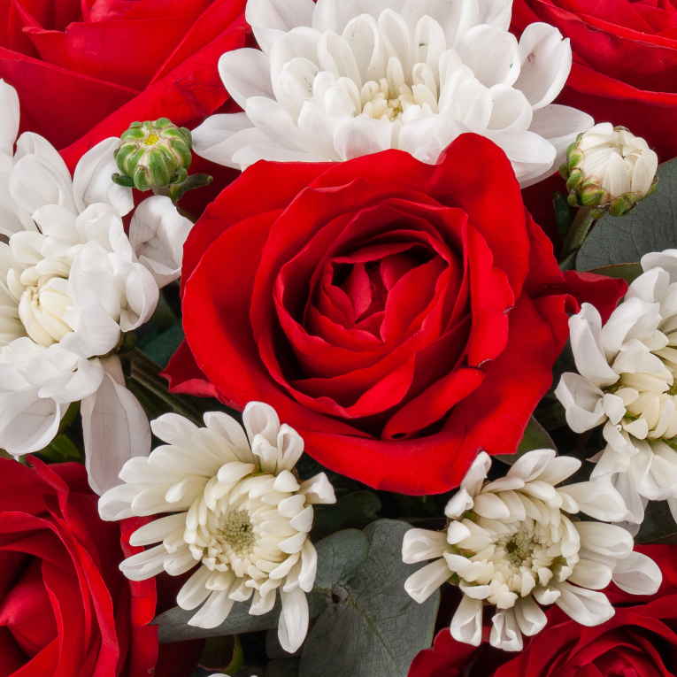 Букет в коробке Любовная история